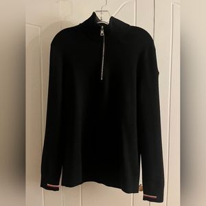 Moncler Black Quarter Zip Sweater Size Medium